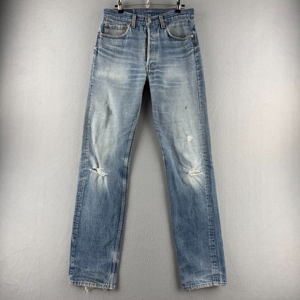Vintage Levis Jeans Mens 33x40 (Fits 30x35) 501 XX Shrink to fit 90s Made in USA